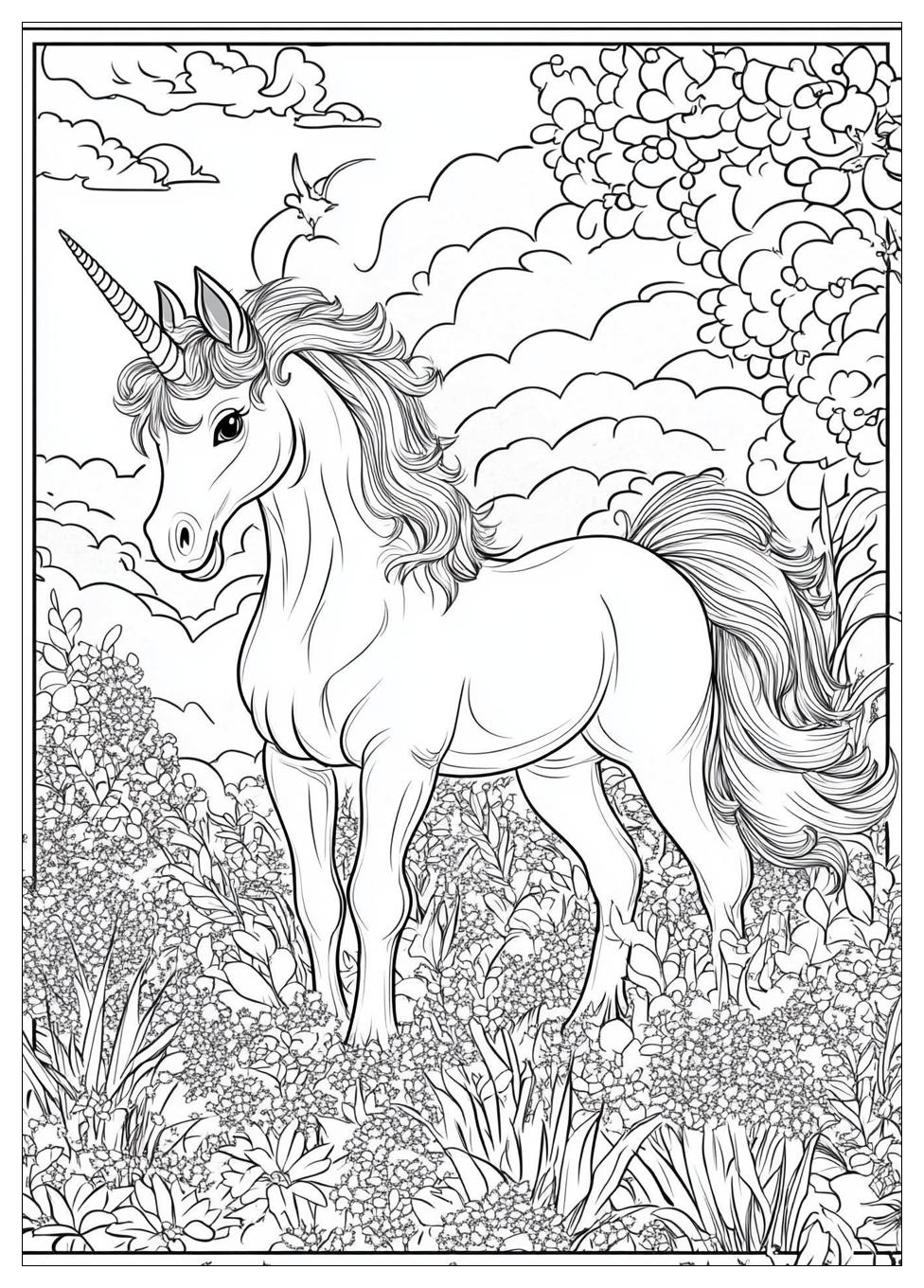 Süß Einhorn Ausmalbilder 13