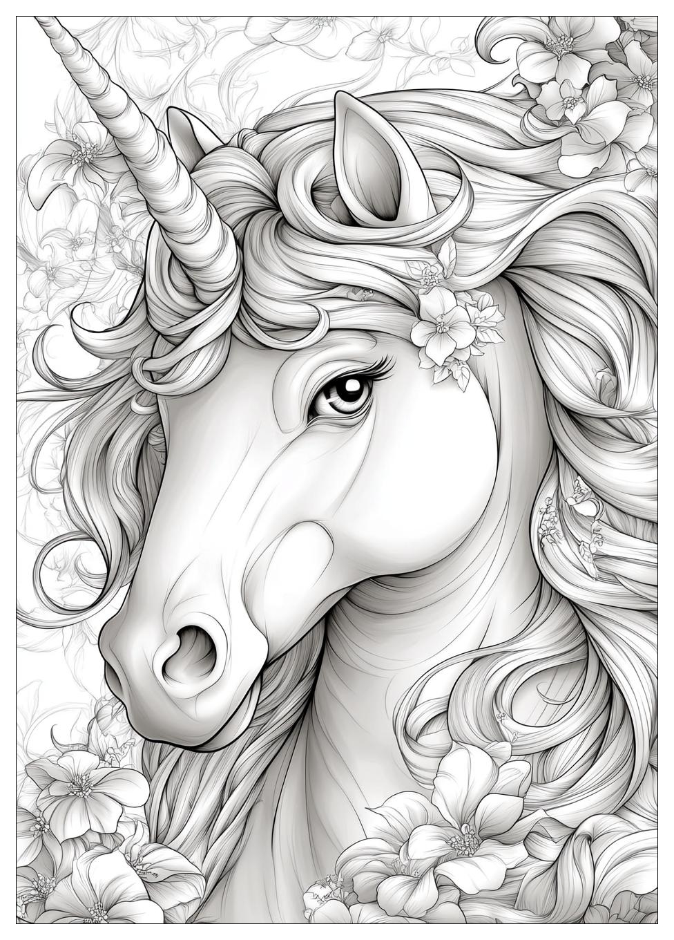 Süß Einhorn Ausmalbilder 14