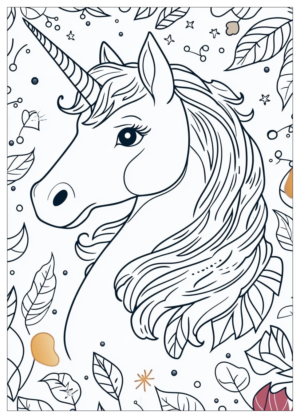 Süß Einhorn Ausmalbilder 15