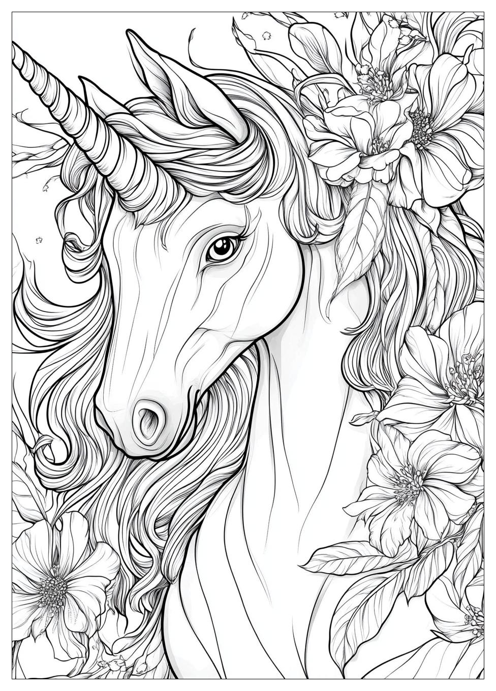 Süß Einhorn Ausmalbilder 2