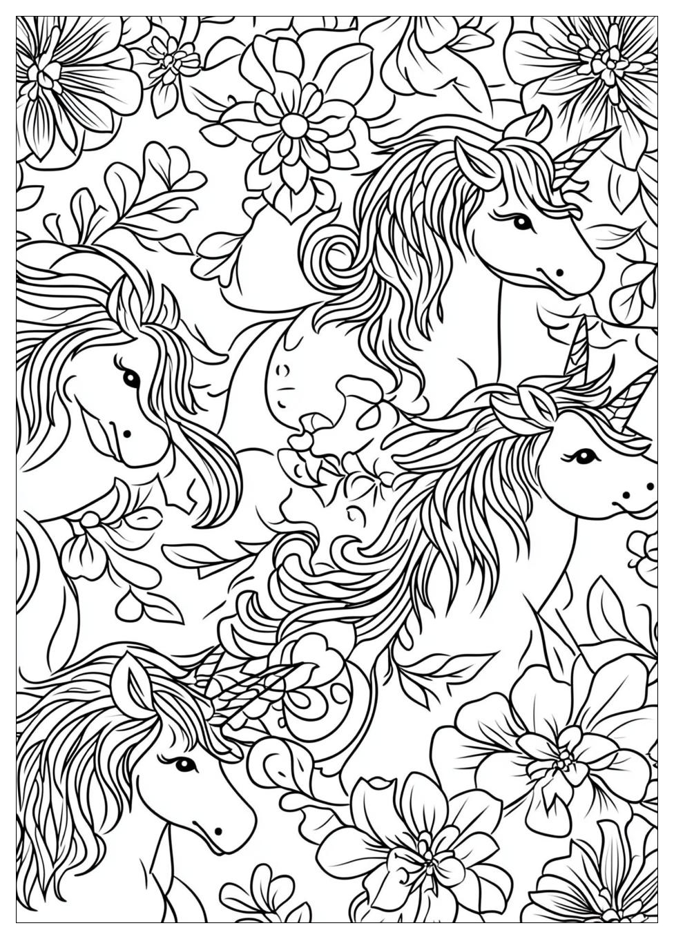 Süß Einhorn Ausmalbilder 23