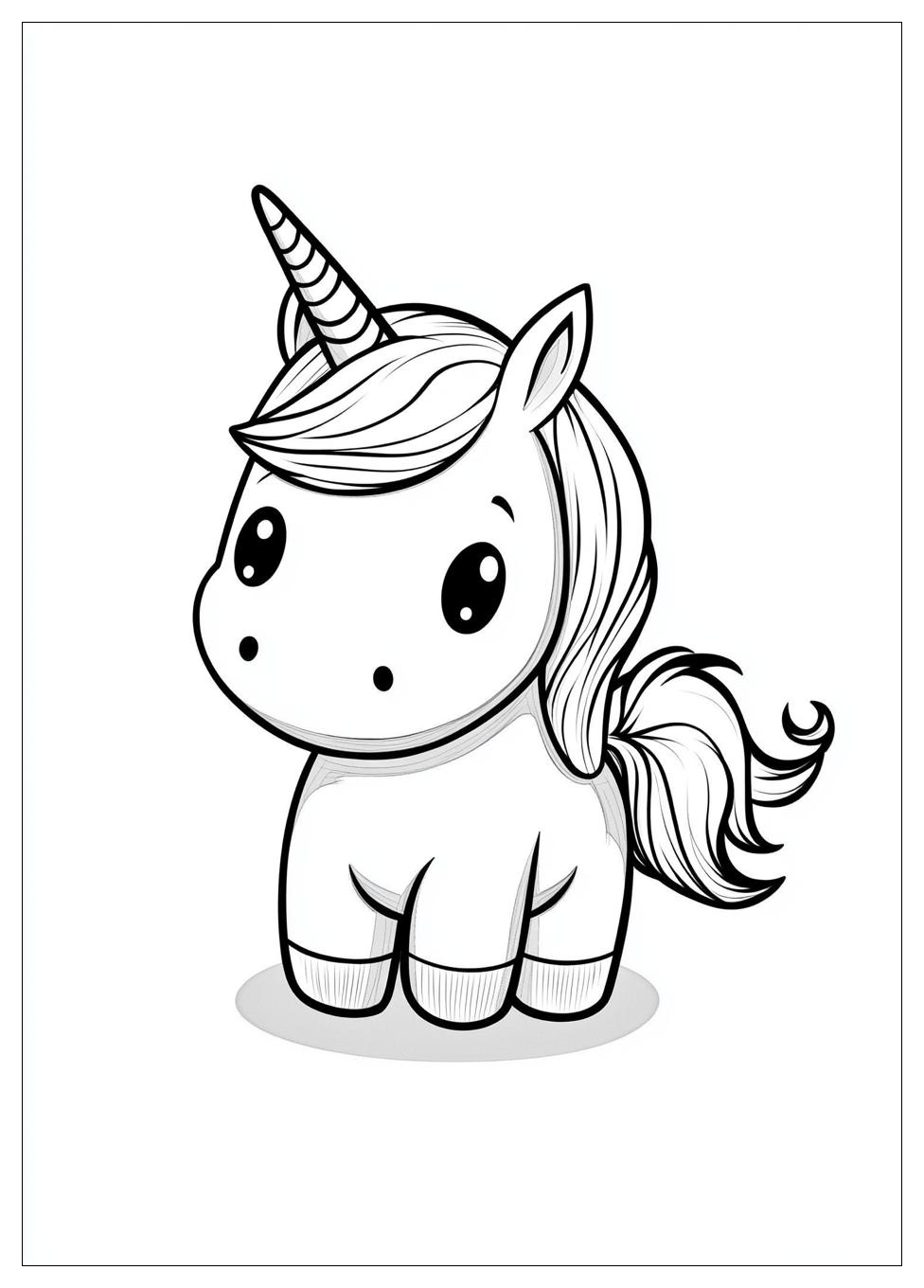 Süß Einhorn Ausmalbilder 6