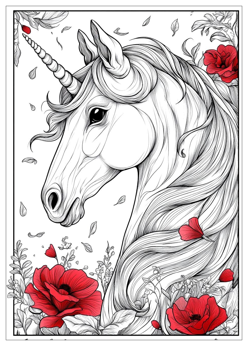 Süß Einhorn Ausmalbilder 7