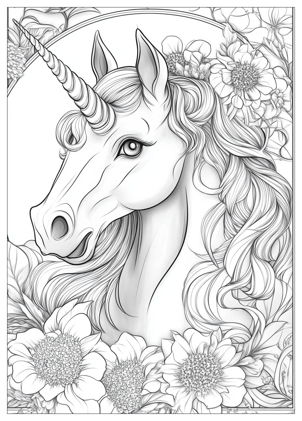 Süß Einhorn Ausmalbilder 8