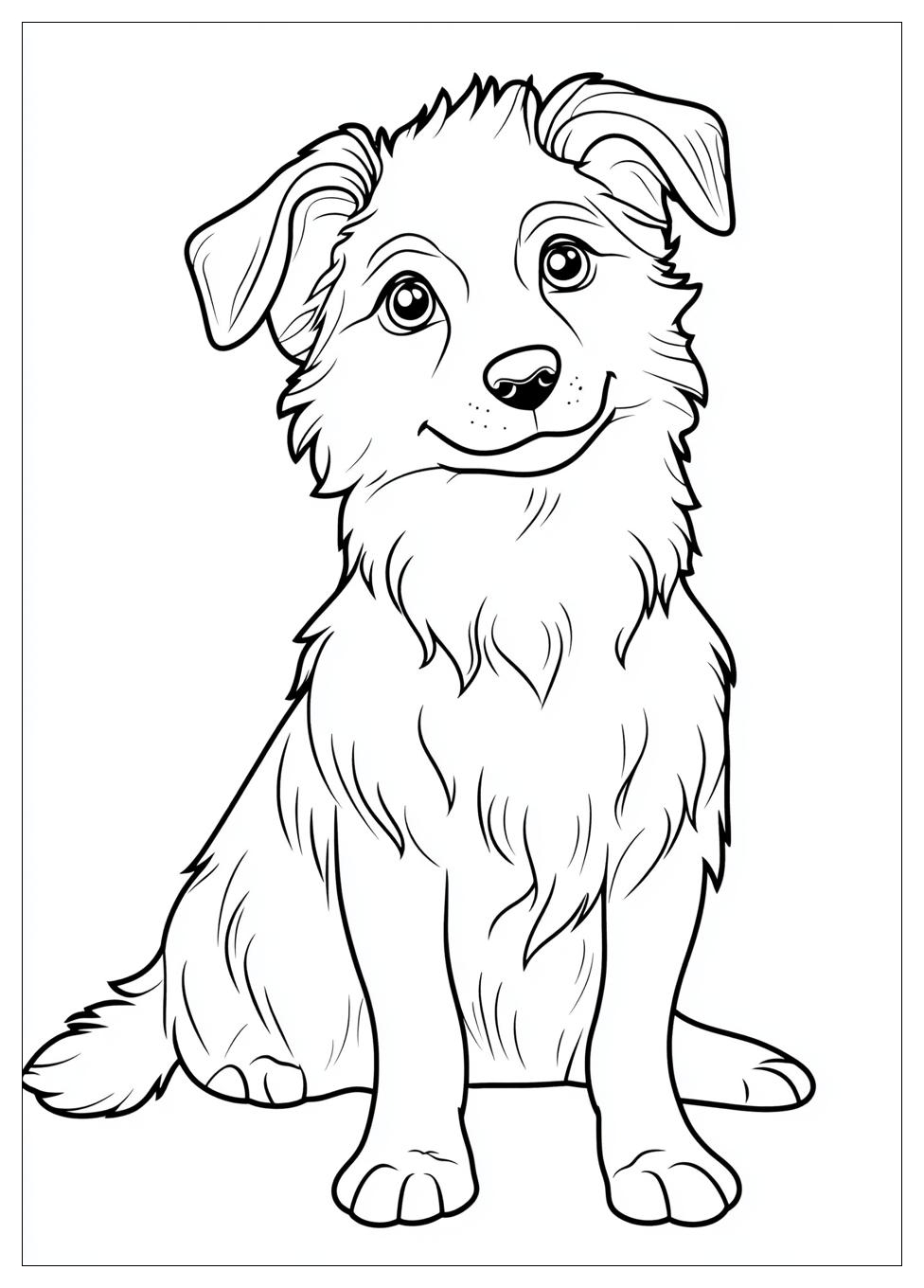 Süße Hunde Ausmalbilder 13