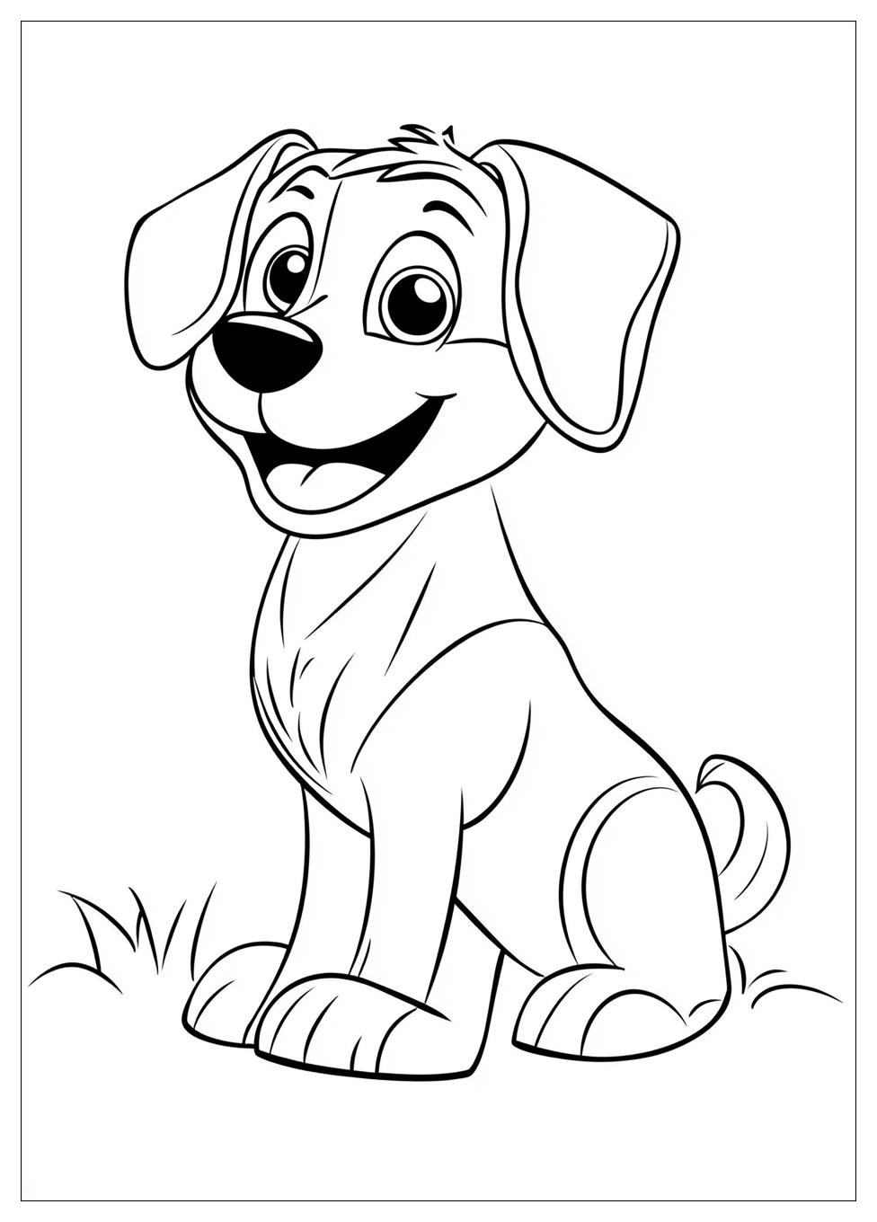 Süße Hunde Ausmalbilder 19