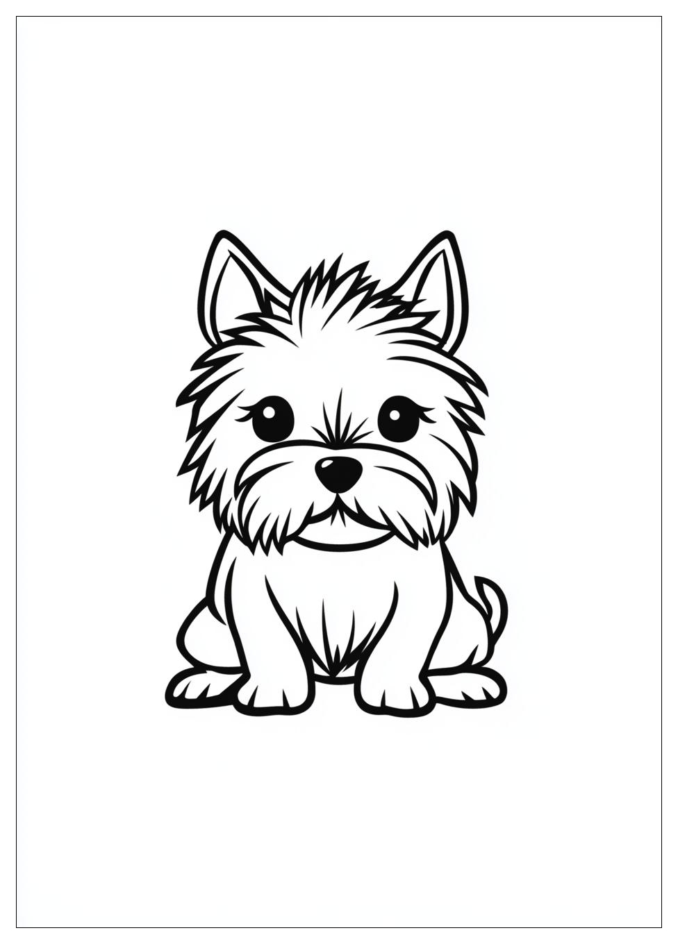 Süße Hunde Ausmalbilder 6