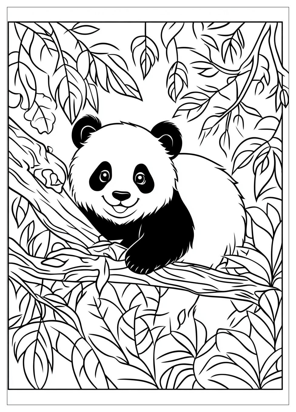 Süße Panda Ausmalbilder 12
