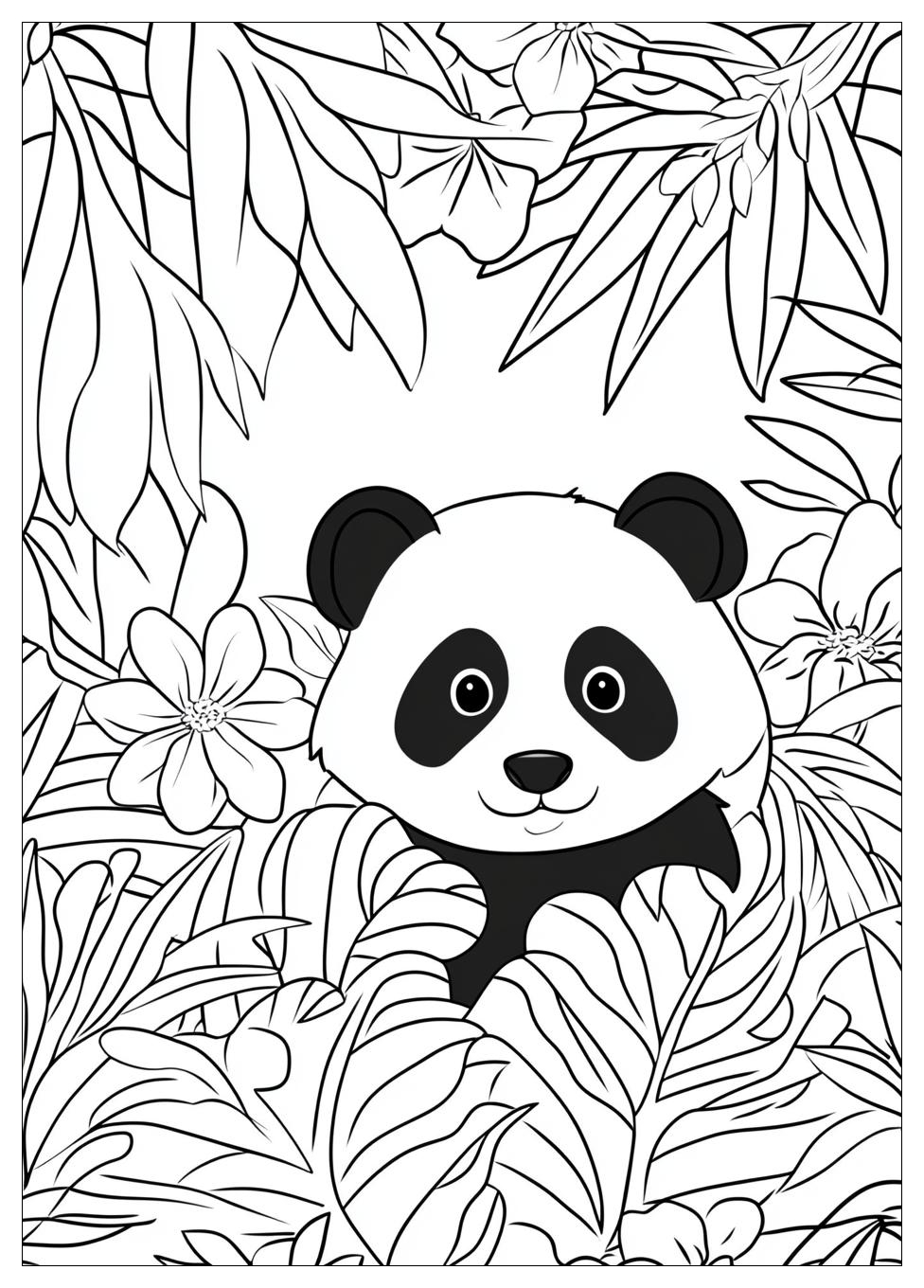 Süße Panda Ausmalbilder 13