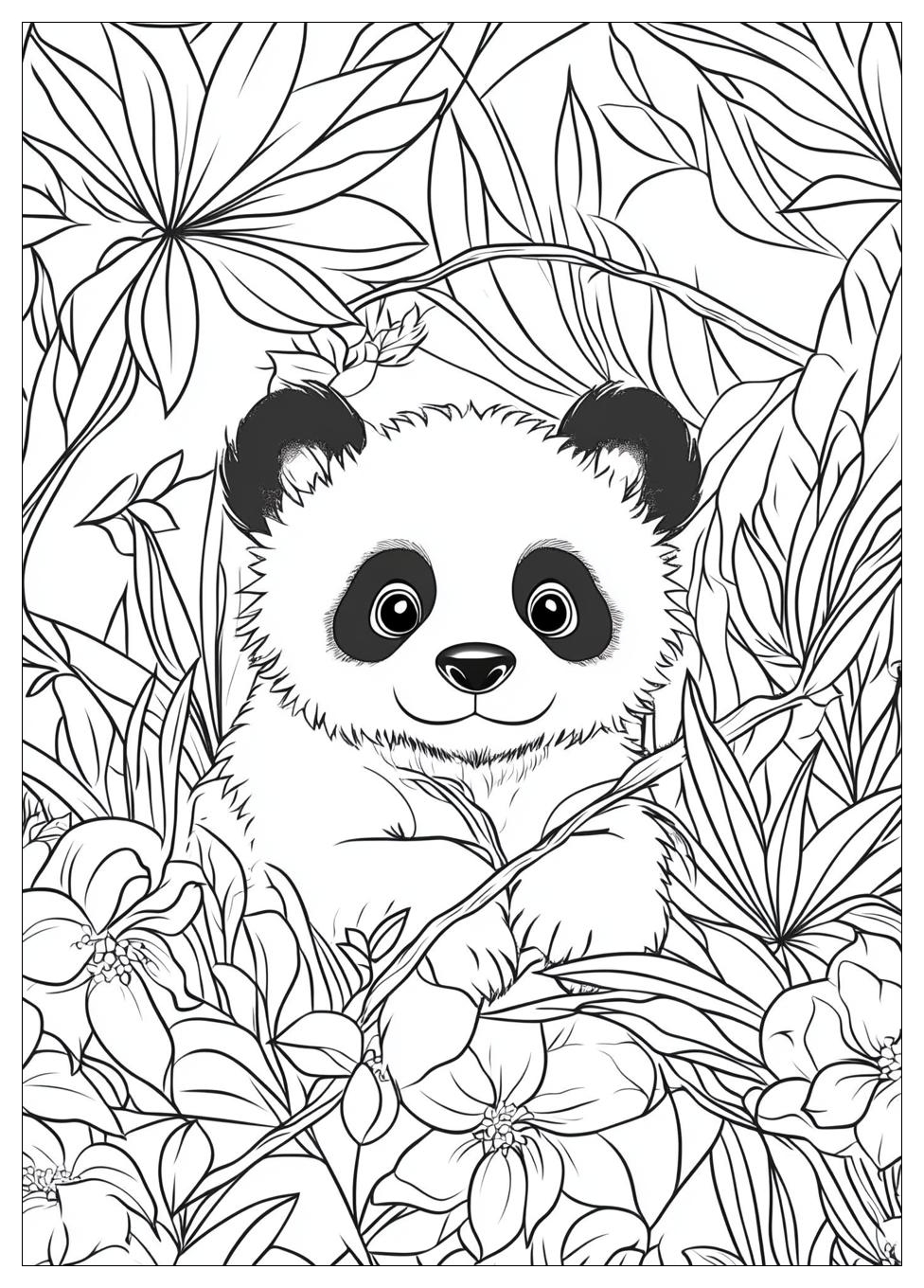 Süße Panda Ausmalbilder 14