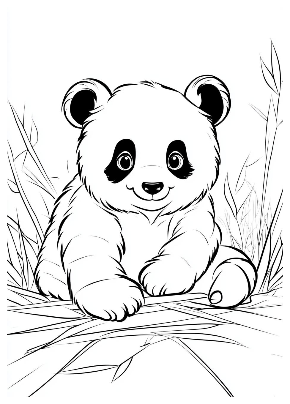Süße Panda Ausmalbilder 16