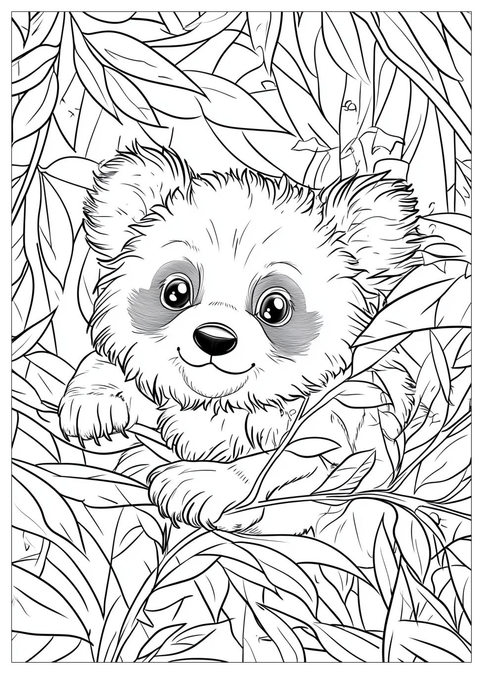 Süße Panda Ausmalbilder 17