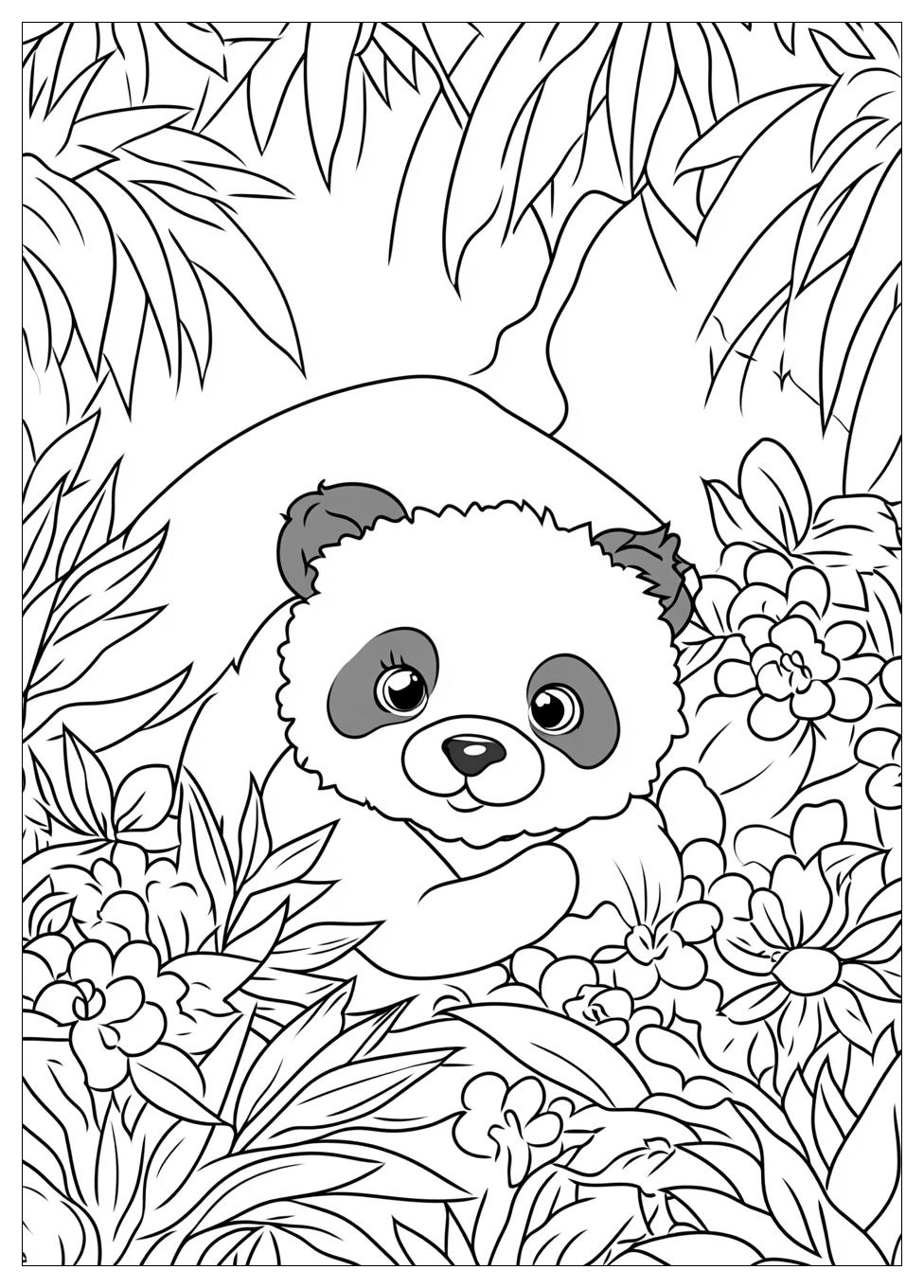 Süße Panda Ausmalbilder 18