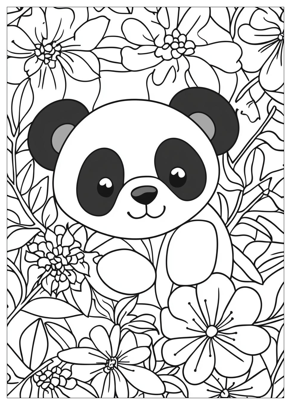 Süße Panda Ausmalbilder 19