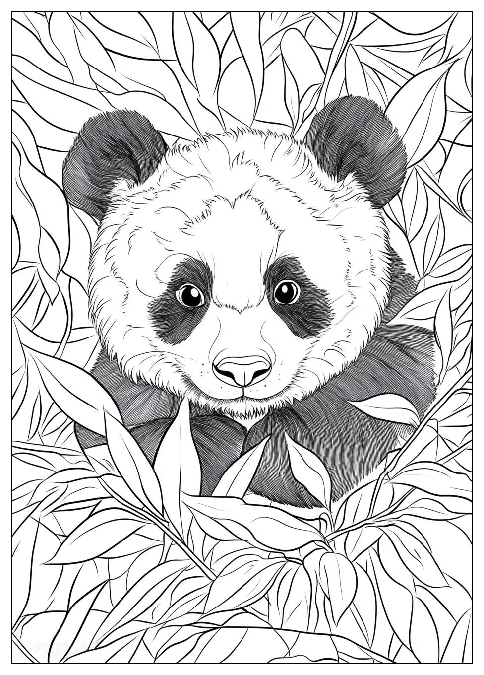 Süße Panda Ausmalbilder 2