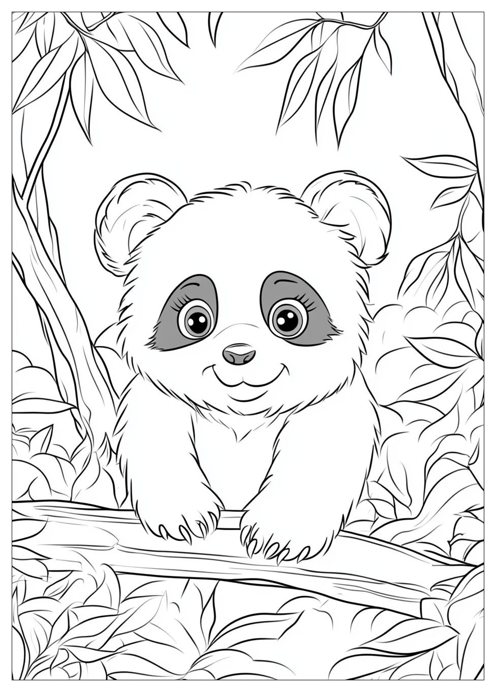 Süße Panda Ausmalbilder 20