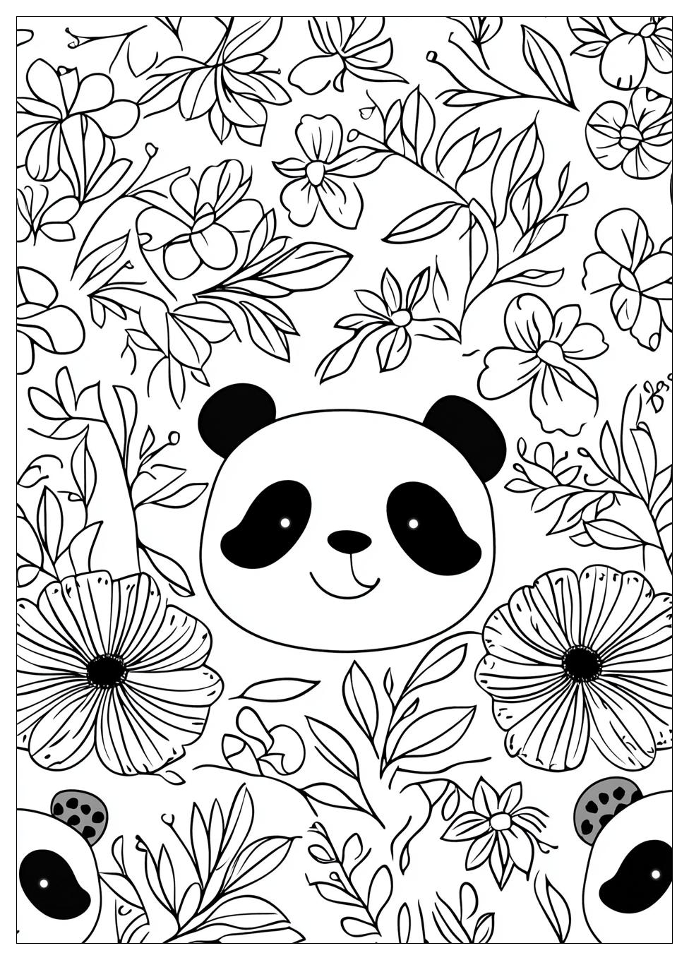 Süße Panda Ausmalbilder 23