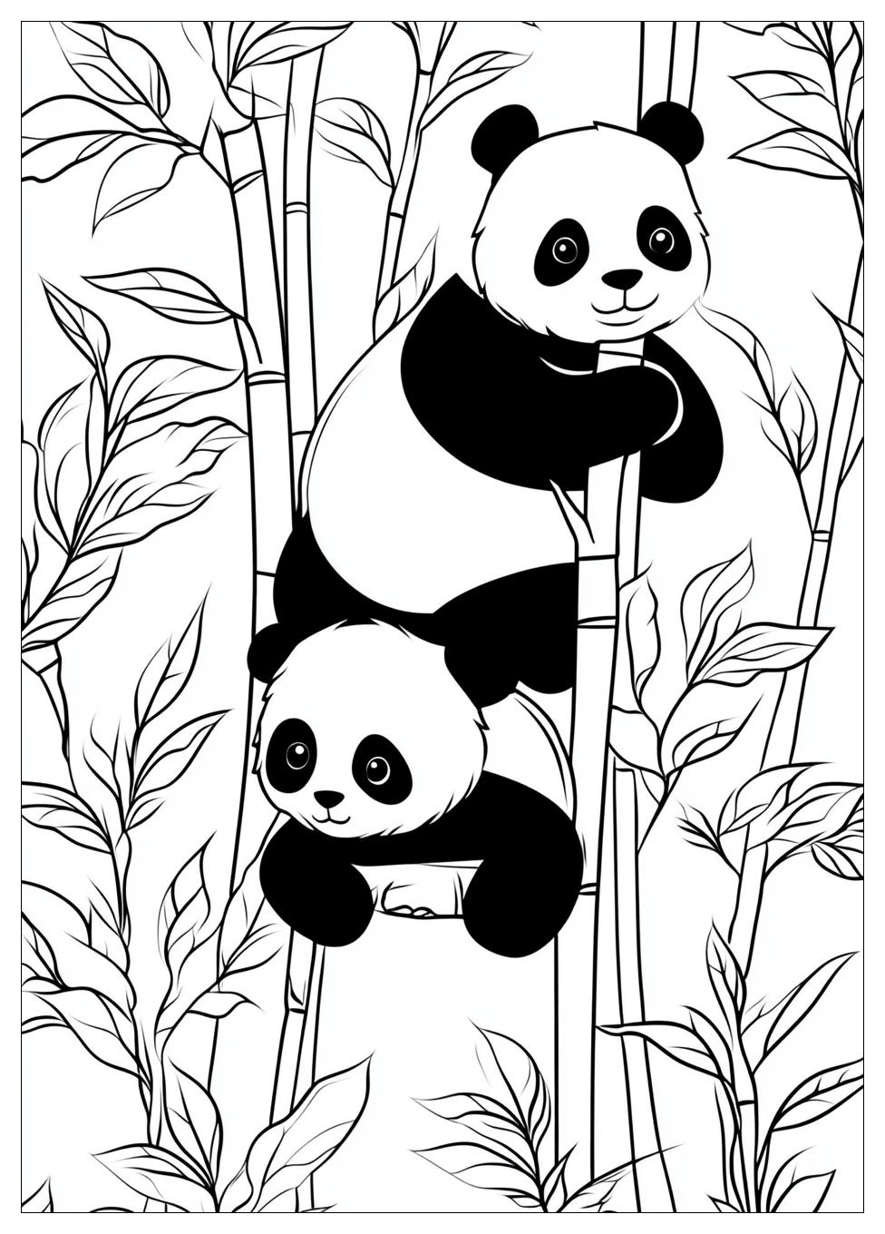 Süße Panda Ausmalbilder 24