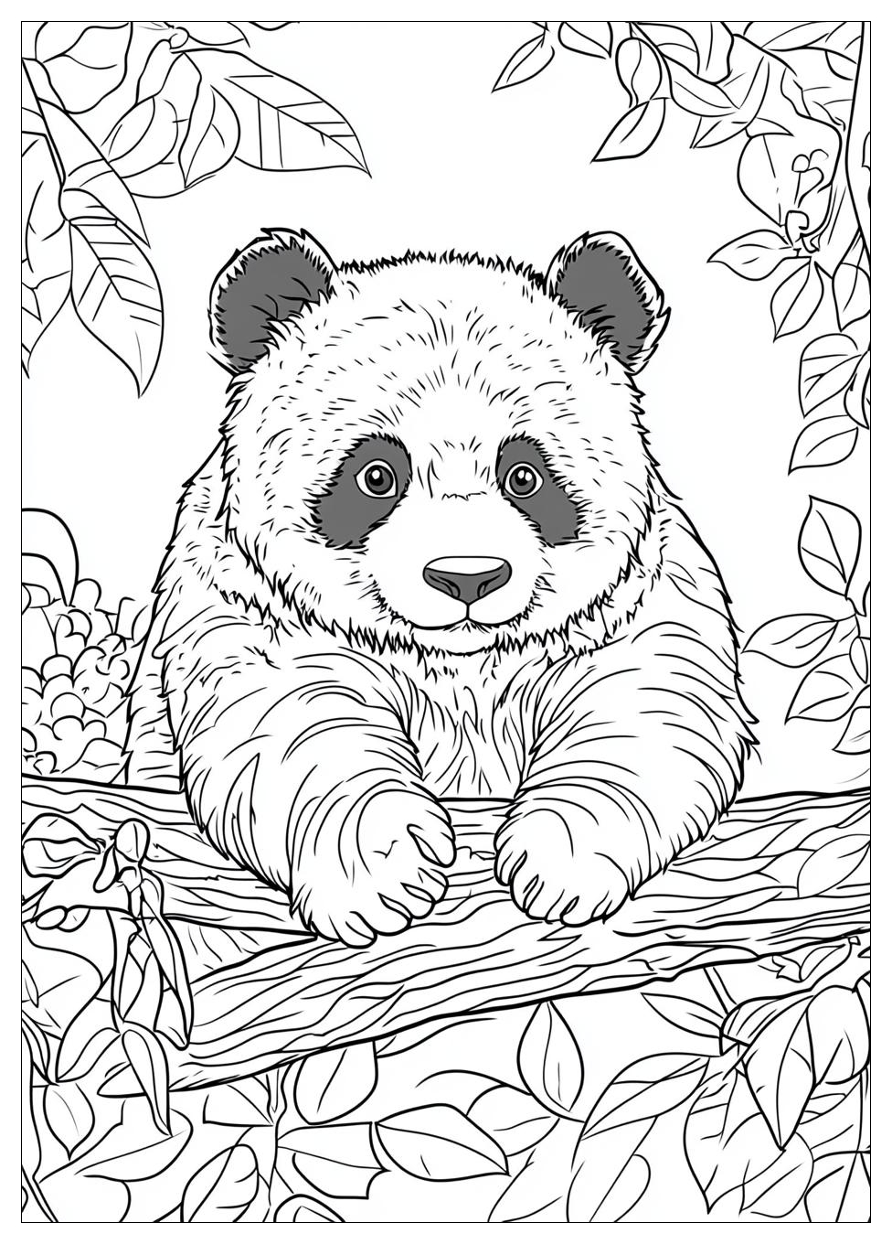 Süße Panda Ausmalbilder 3