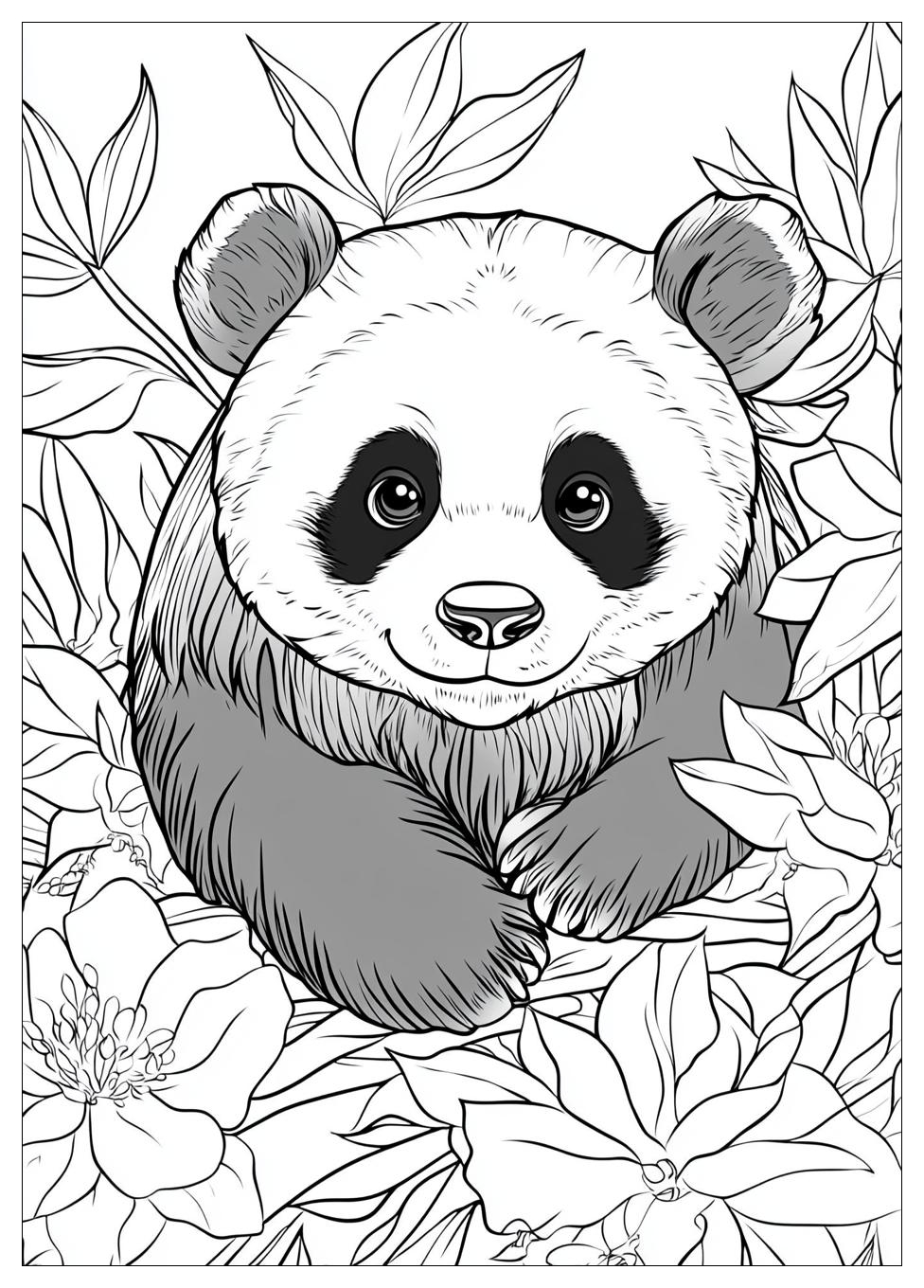 Süße Panda Ausmalbilder 5
