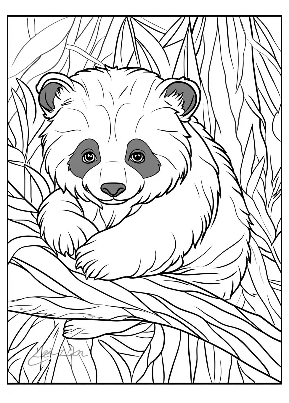 Süße Panda Ausmalbilder 8