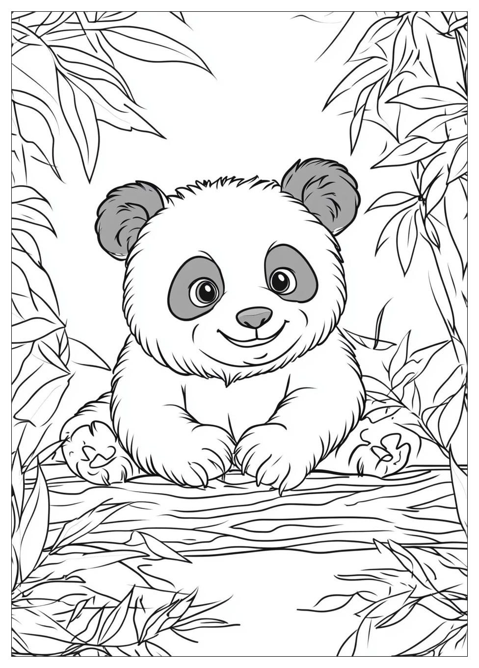 Süße Panda Ausmalbilder 9