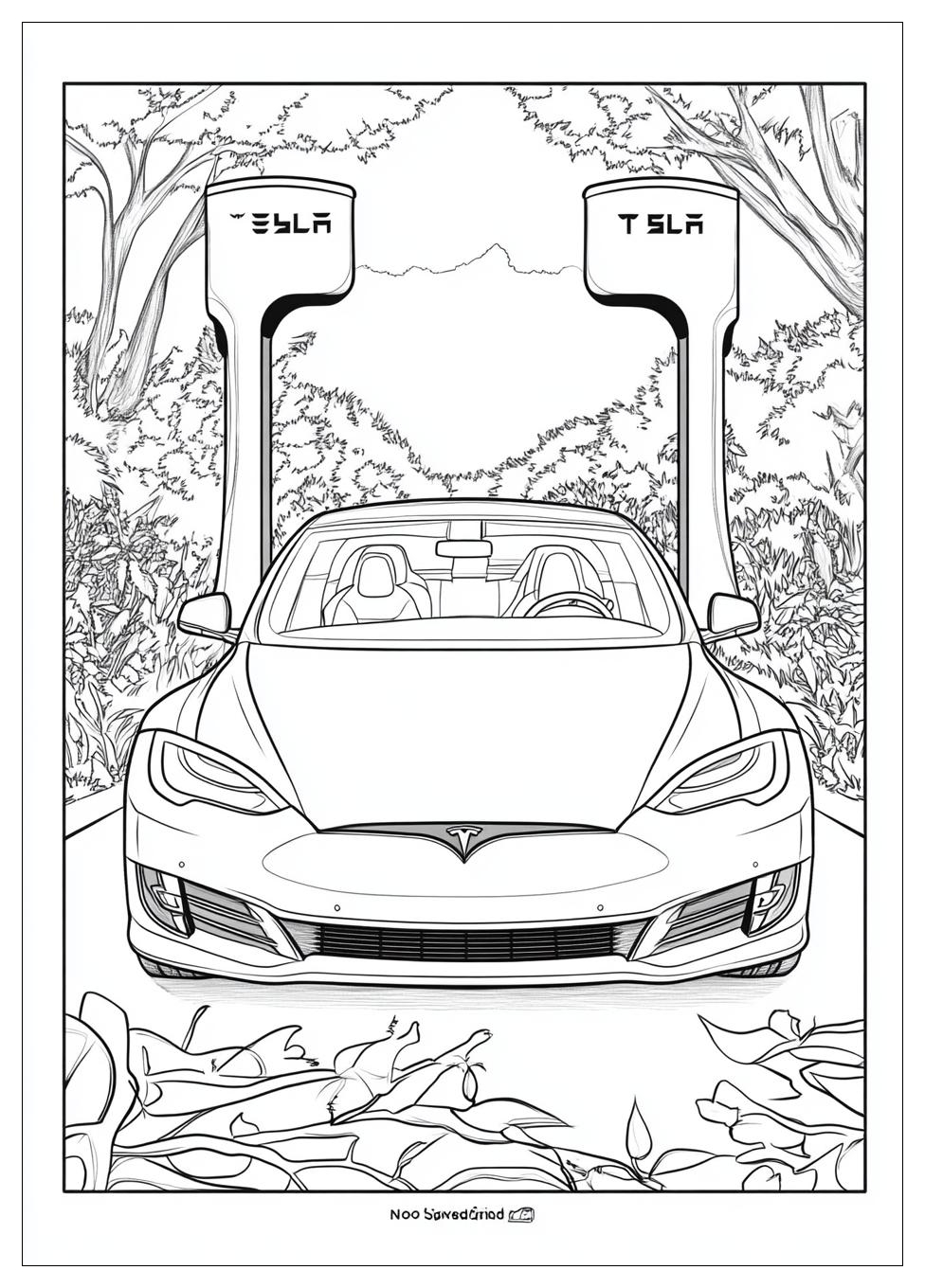 Tesla Ausmalbilder 8