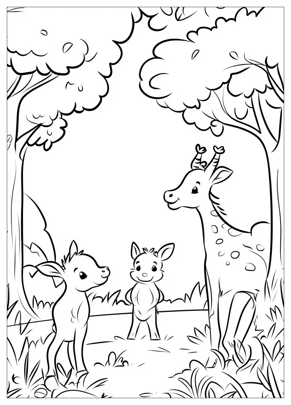 Tiere Im Wald Ausmalbilder 17
