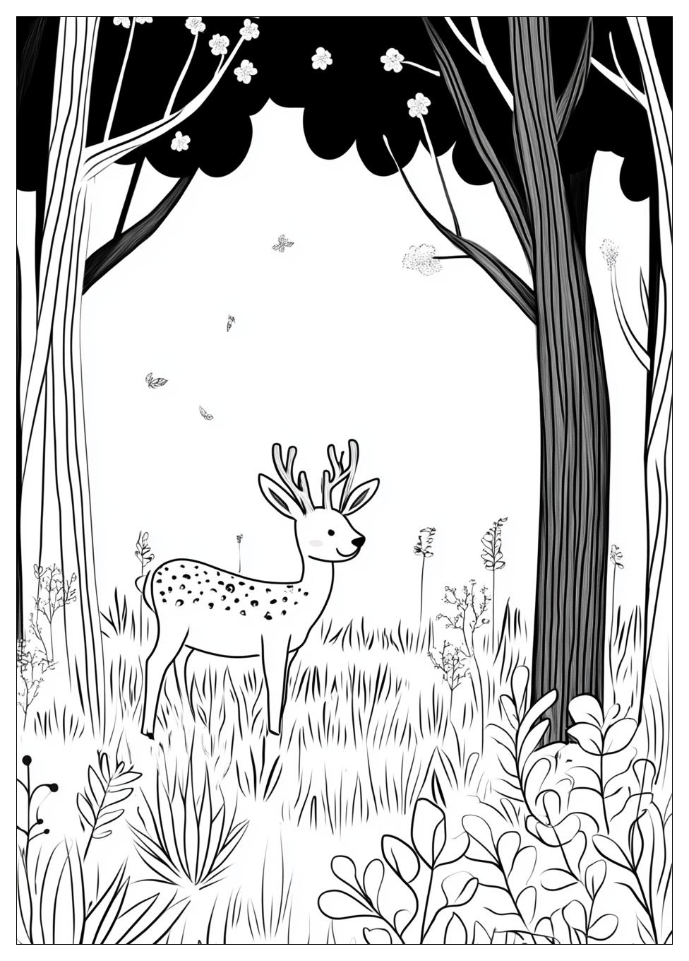 Tiere Im Wald Ausmalbilder 4
