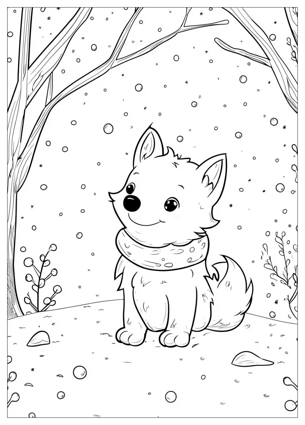 Tiere Im Winter Ausmalbilder 1