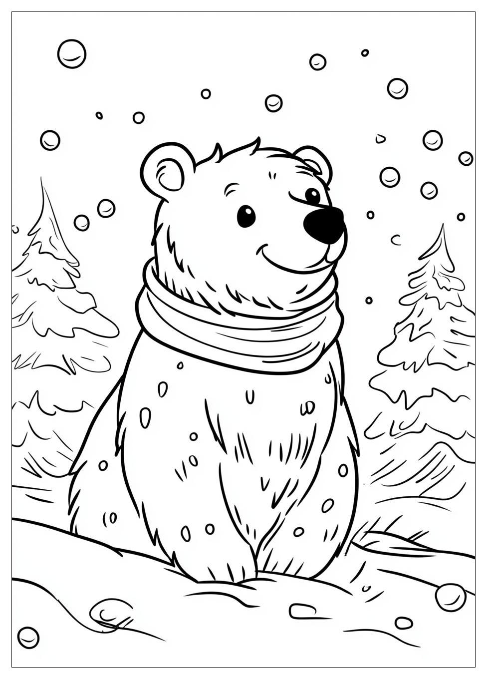 Tiere Im Winter Ausmalbilder 12