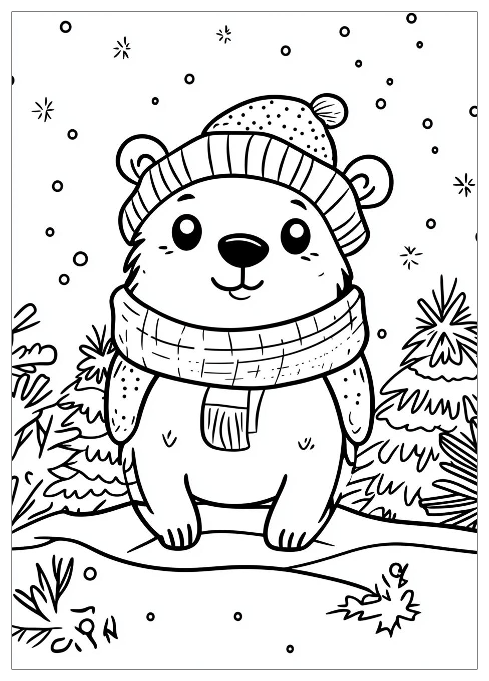 Tiere Im Winter Ausmalbilder 6