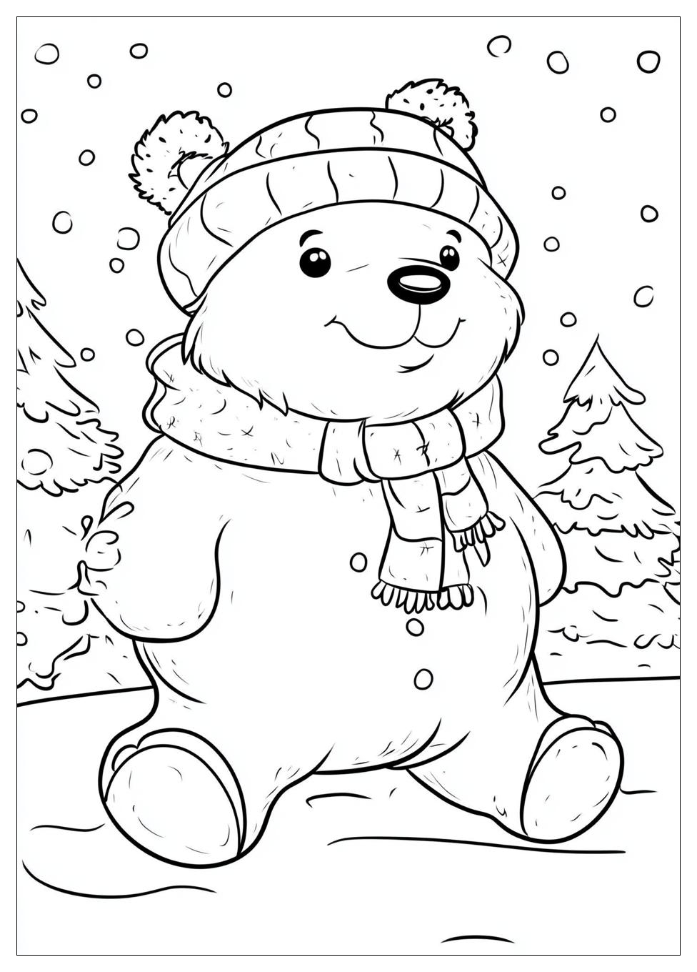 Tiere Im Winter Ausmalbilder 8
