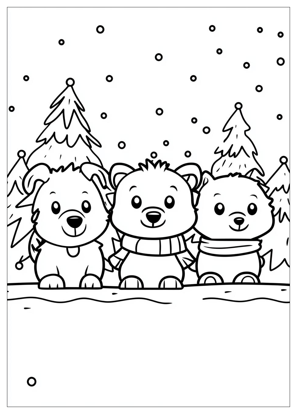 Tiere Im Winter Ausmalbilder 9
