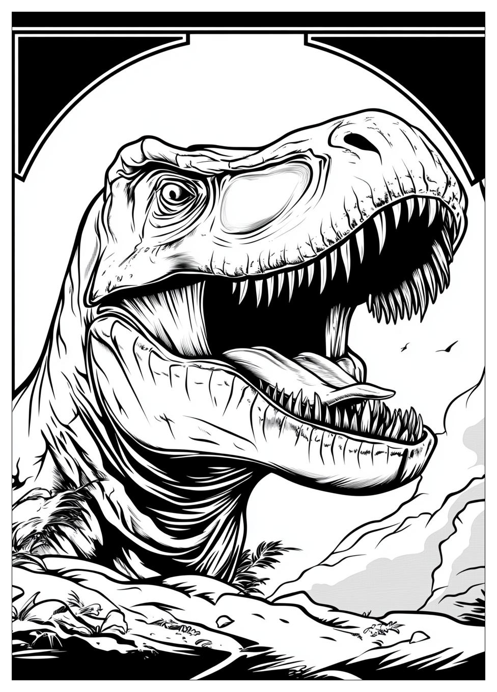 Trex Ausmalbilder 10