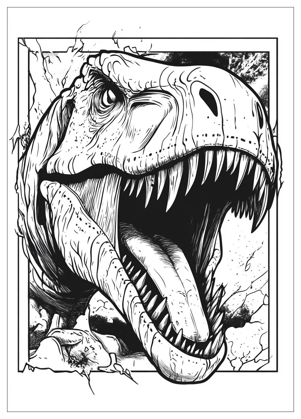 Trex Ausmalbilder 12