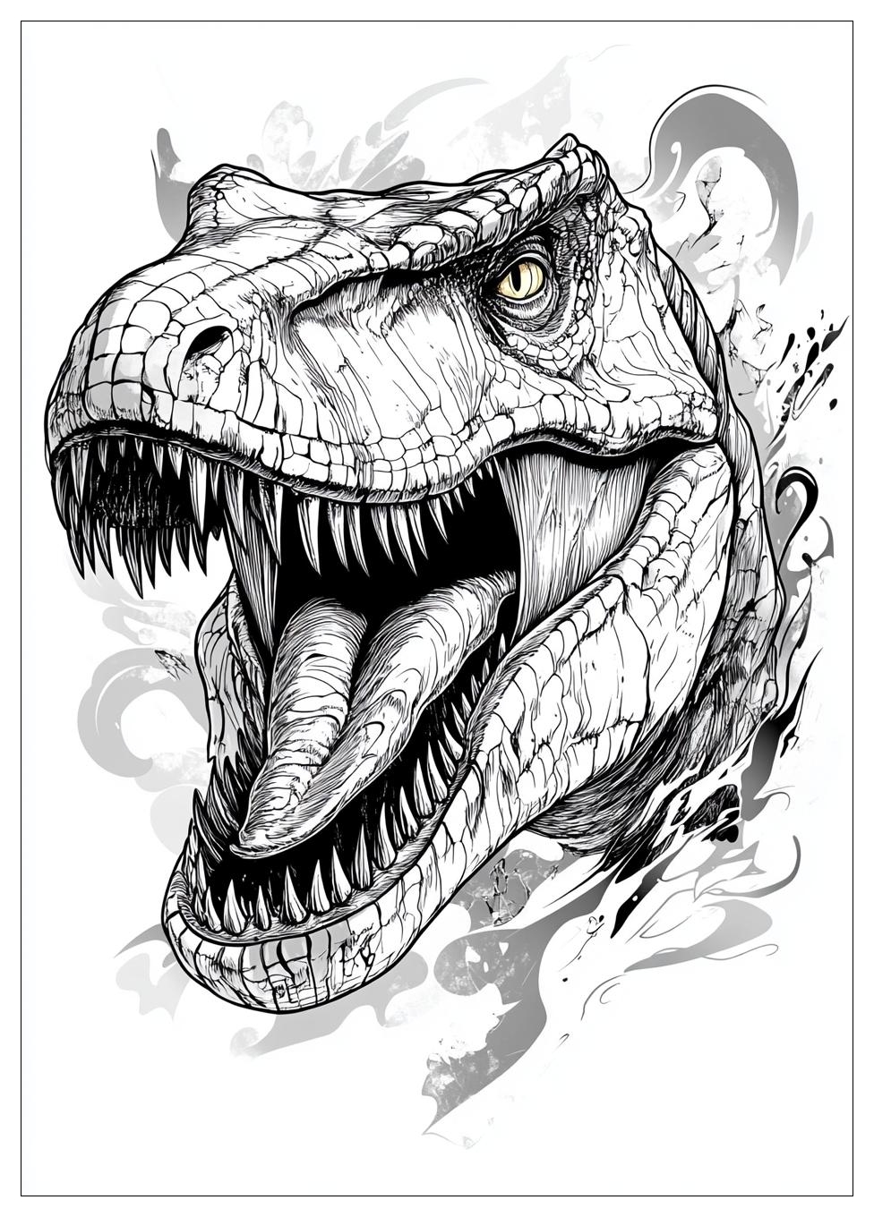 Trex Ausmalbilder 17