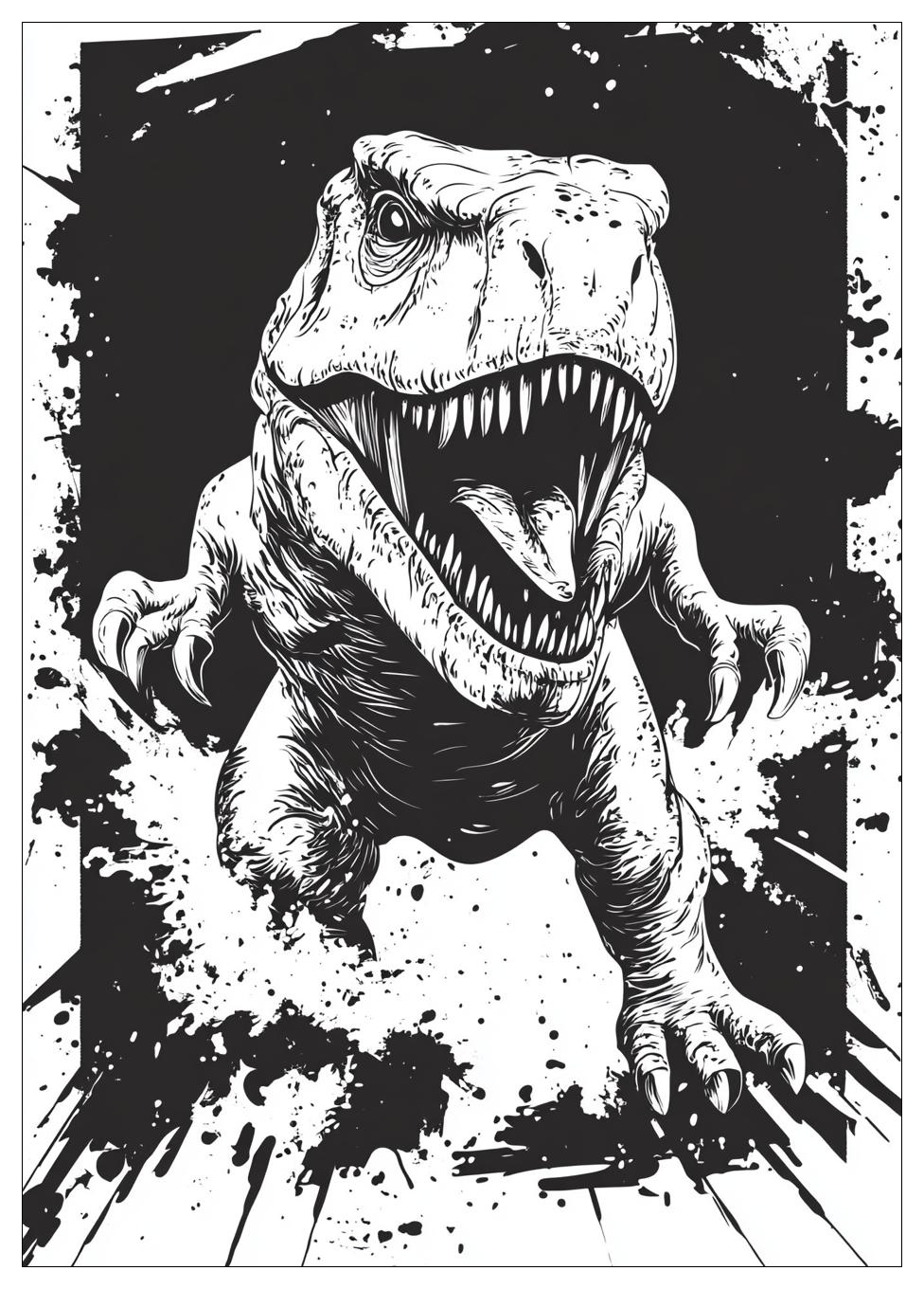 Trex Ausmalbilder 20