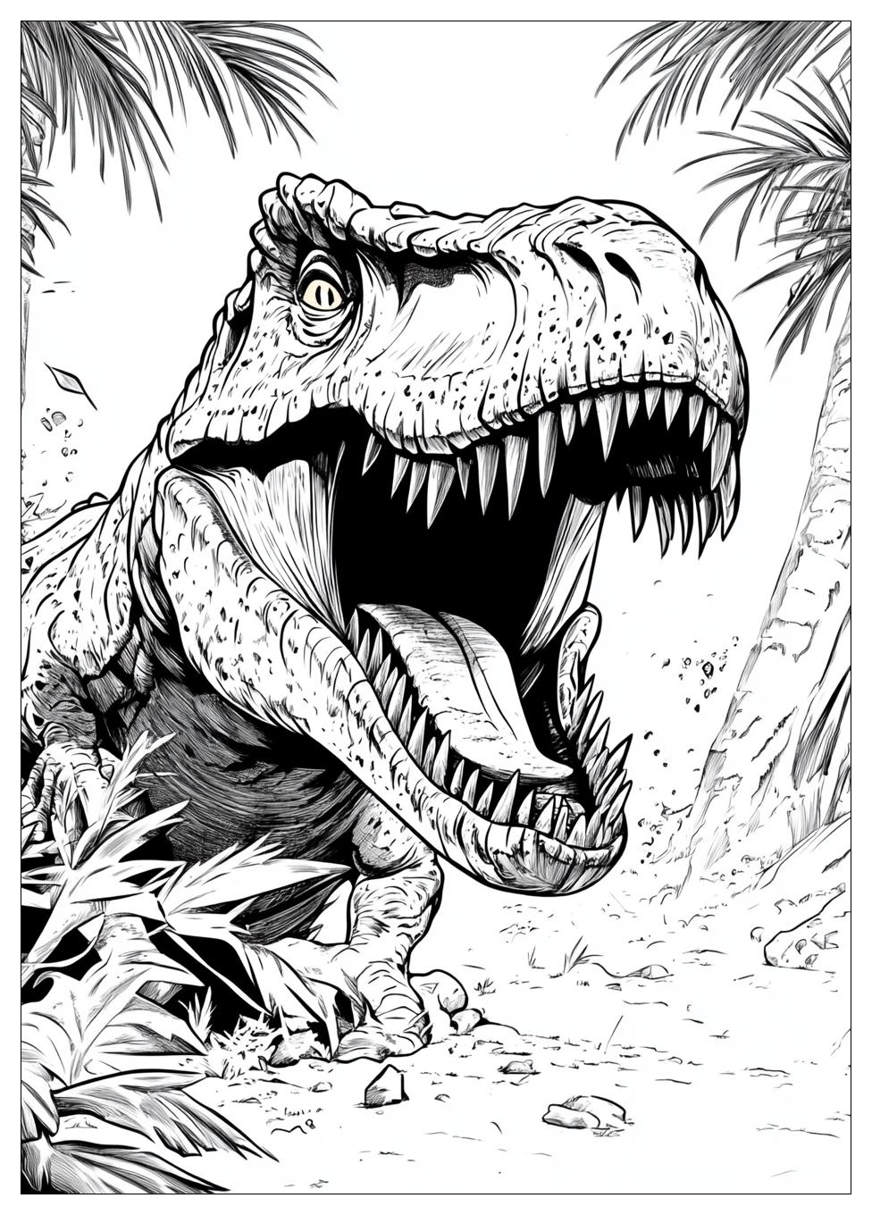 Trex Ausmalbilder 5