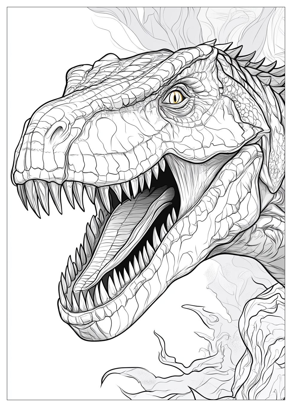 Trex Ausmalbilder 6