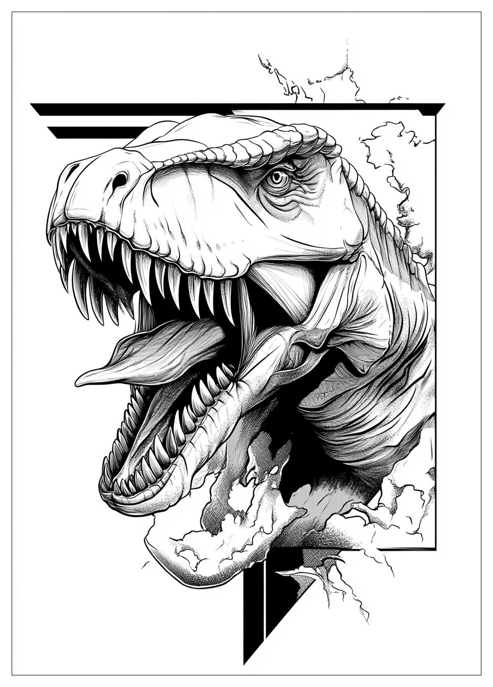 Trex Ausmalbilder 8