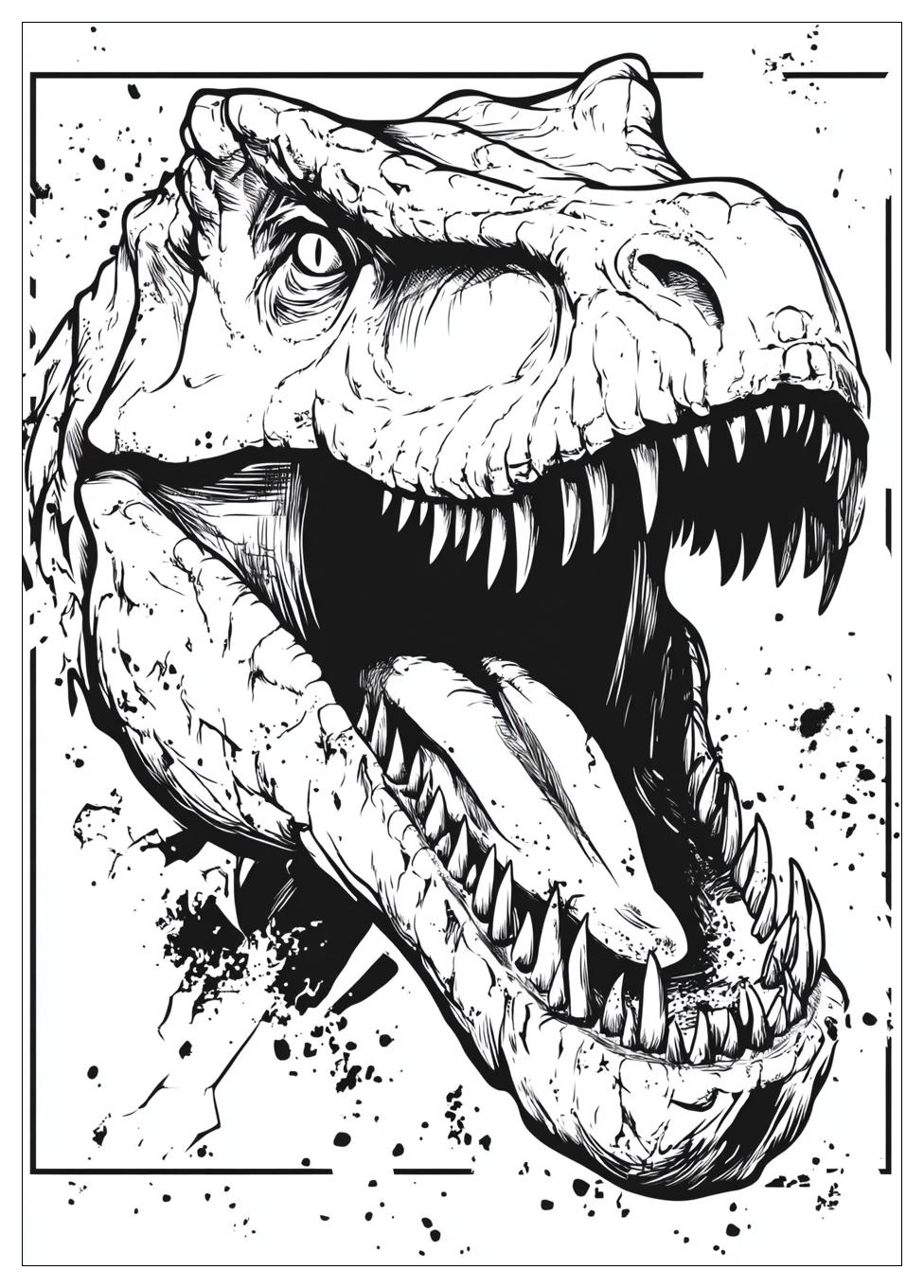 Trex Ausmalbilder 9