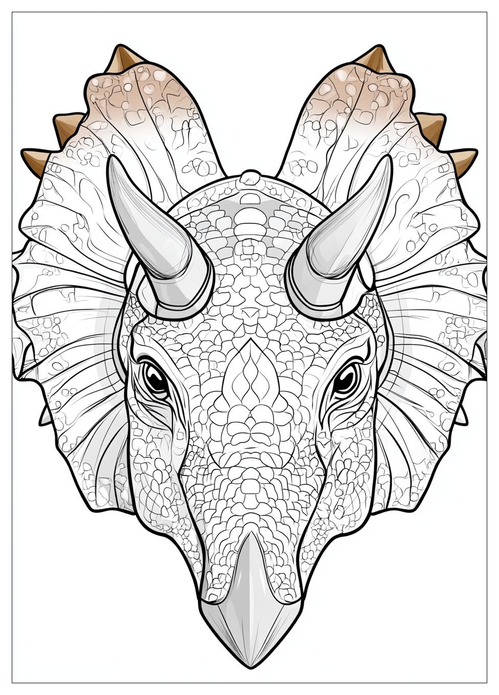 Triceratops Ausmalbilder 4