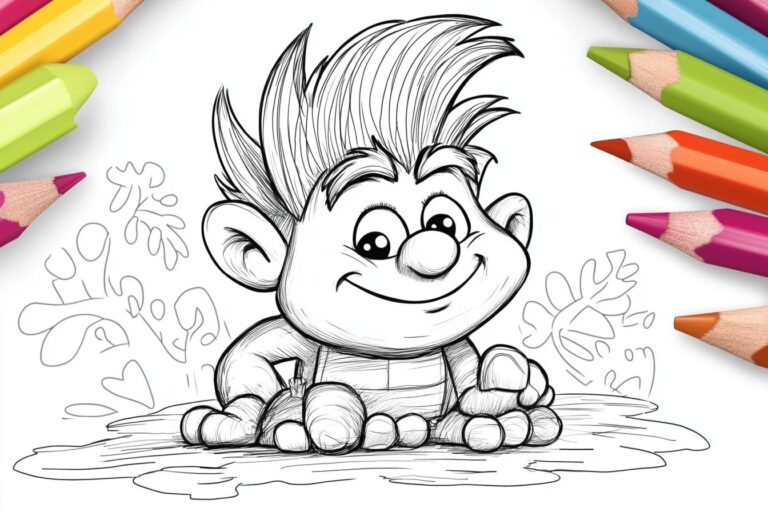 Troll Ausmalbilder : Trolle zum Ausmalen – Fantasie und Kreativität für Kinder