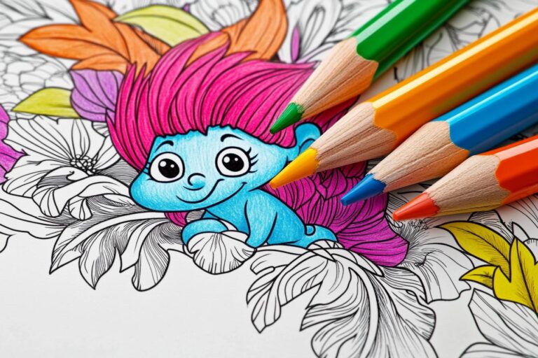 Trolls Ausmalbilder : Malen & Entspannen mit den Trolls