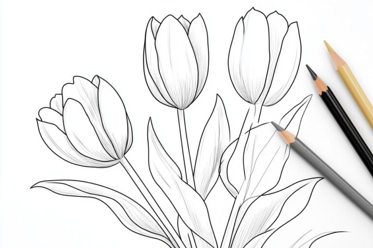 Tulpen Ausmalbilder : Malen Sie Ihre Kreativität frei