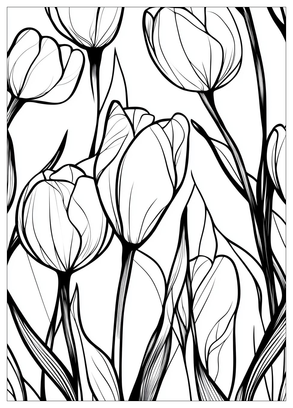 Tulpen Ausmalbilder 11