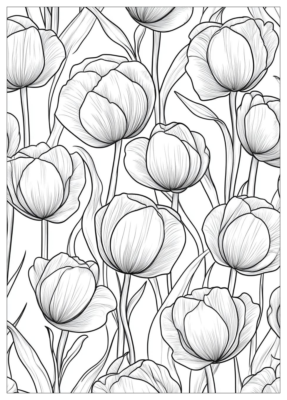 Tulpen Ausmalbilder 12