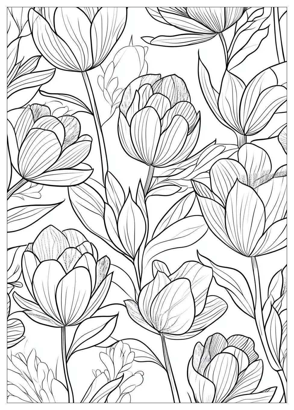 Tulpen Ausmalbilder 13
