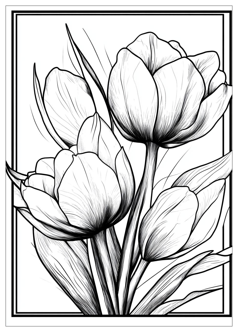 Tulpen Ausmalbilder 17